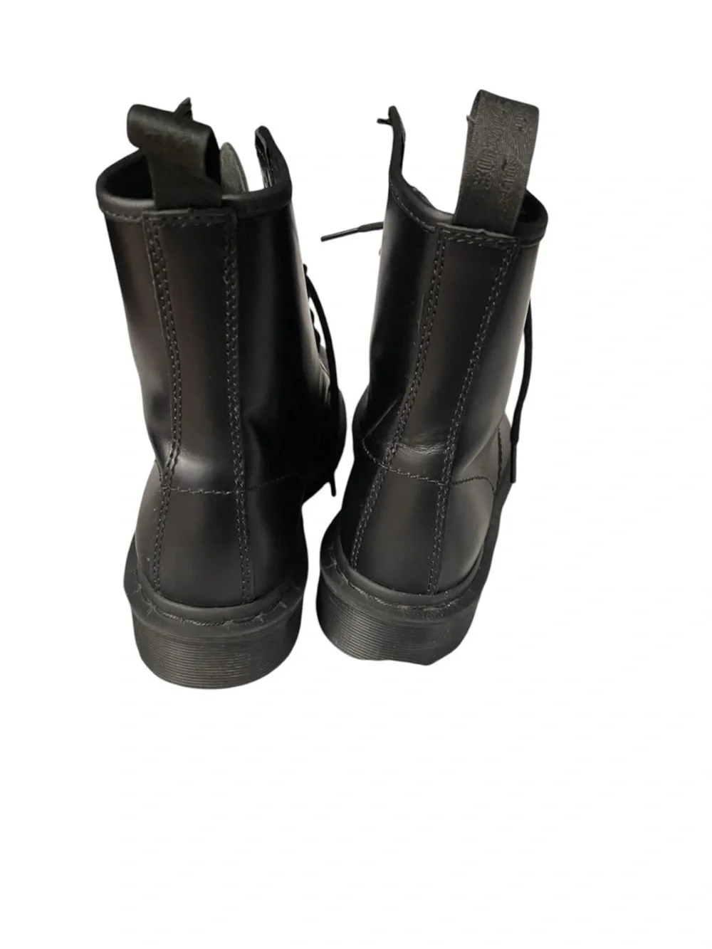 Dr. Martens UNISEX 1460 MONO Smooth Leather Lace Up Boots Black 5US, 36EU